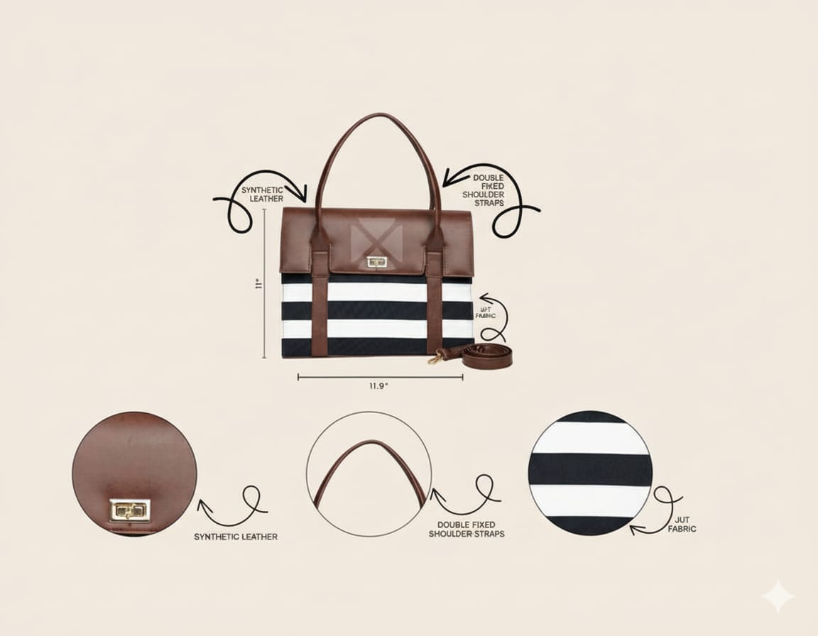The Monochrome Vogue Satchel